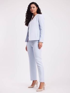 Open Front Blazer And Trouser Co-ord - Blue