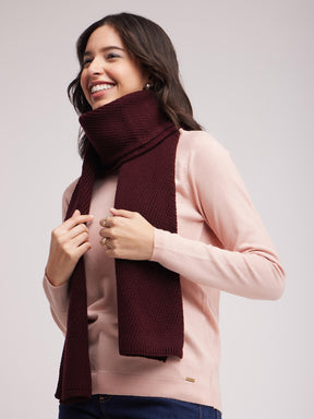 LivSoft Knitted Muffler - Wine