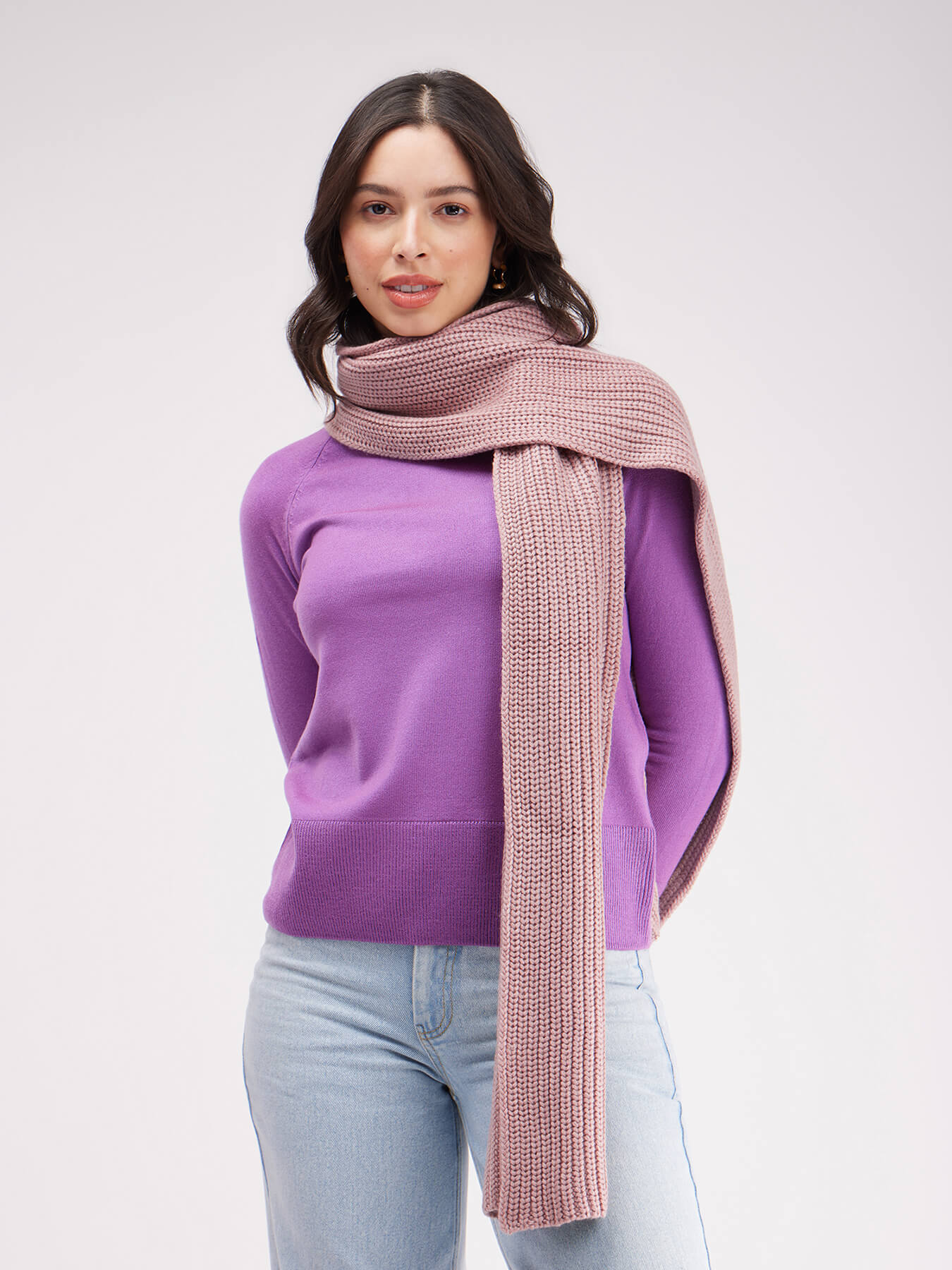 LivSoft Knitted Muffler - Dusty Pink