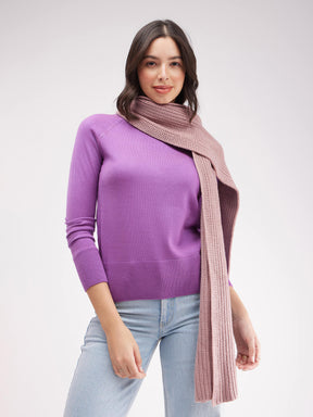 LivSoft Knitted Muffler - Dusty Pink