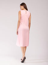 A-line Midi Dress - Pink