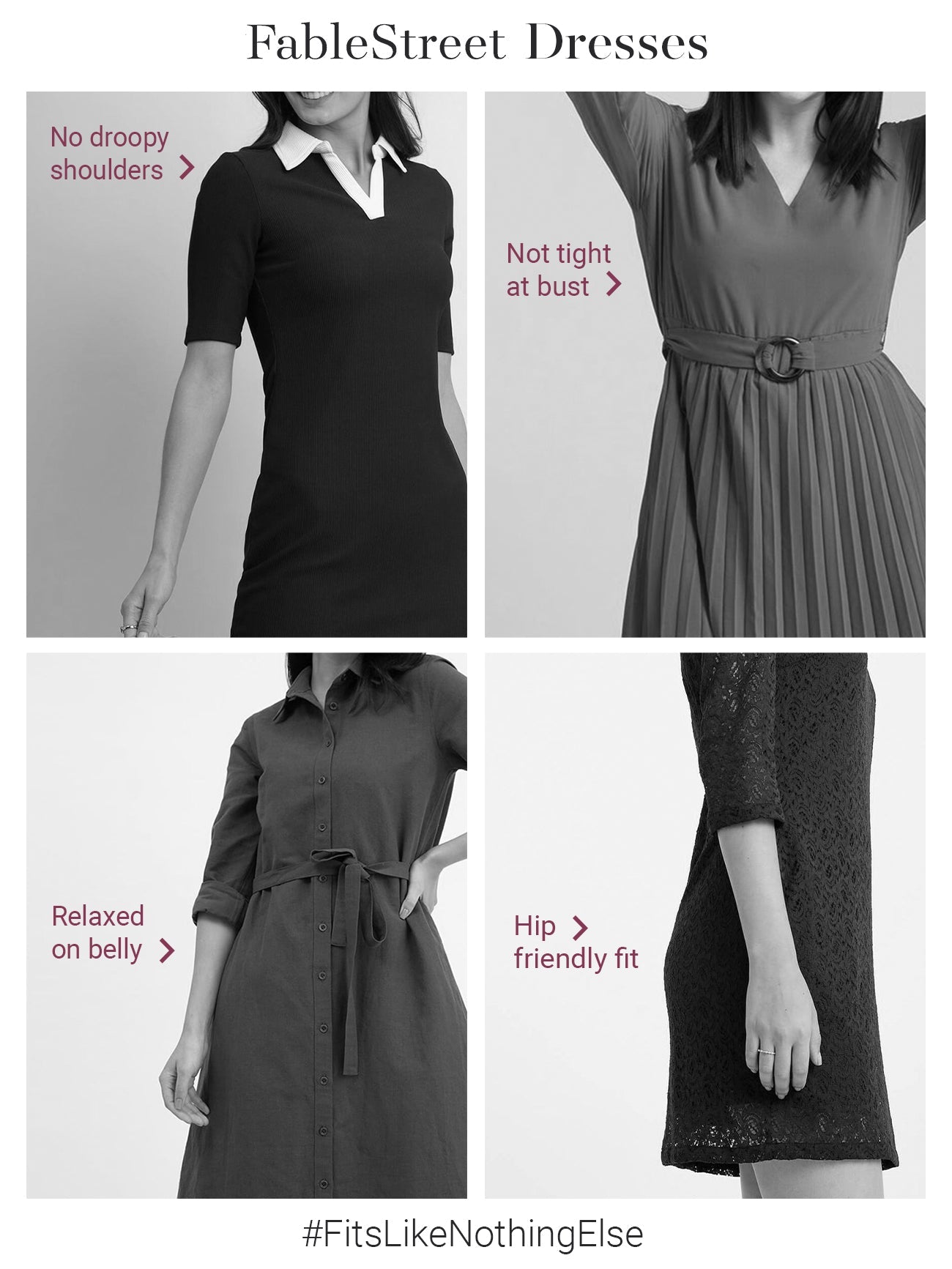 Satin Tie-Up Shift Dress - Black