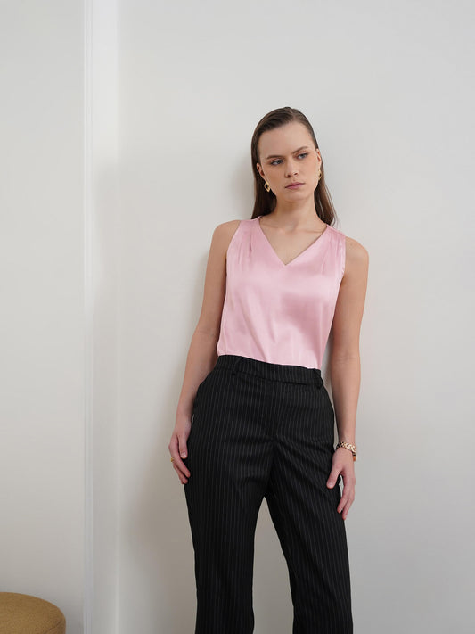 V-Neck Top - Pink