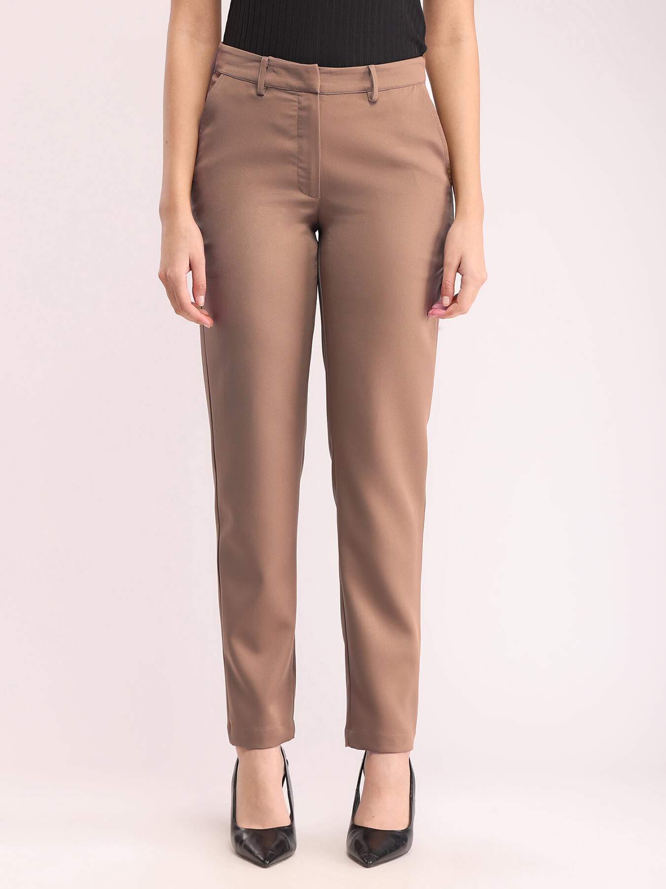 Waistcoat And Trousers Co-ord Set - Brown