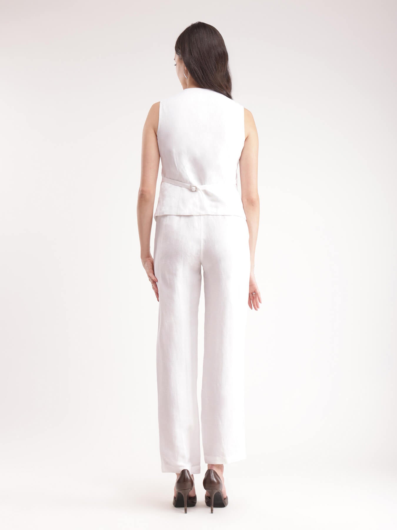 Linen Co-ord Set - White