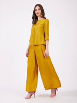 Silk Co-ord Set - Mustard