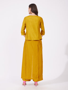 Silk Co-ord Set - Mustard