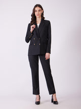 Blazer And Trousers Co-ord Set - Black