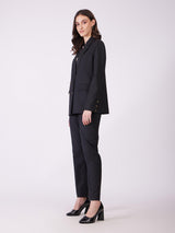 Blazer And Trousers Co-ord Set - Black