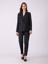 Blazer And Trousers Co-ord Set - Black