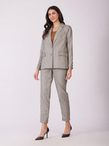 Blazer And Trousers Co-ord Set - Beige