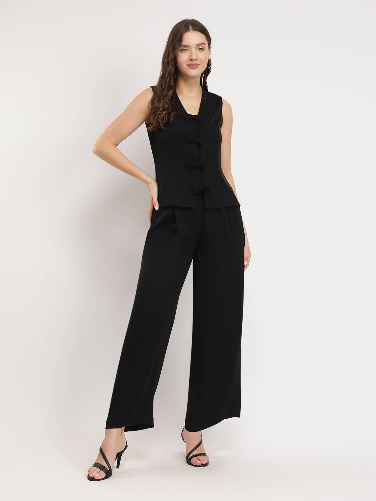 Waistcoat Co-ord - Black