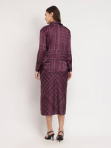 Dash and Dot Co-ord - Maroon