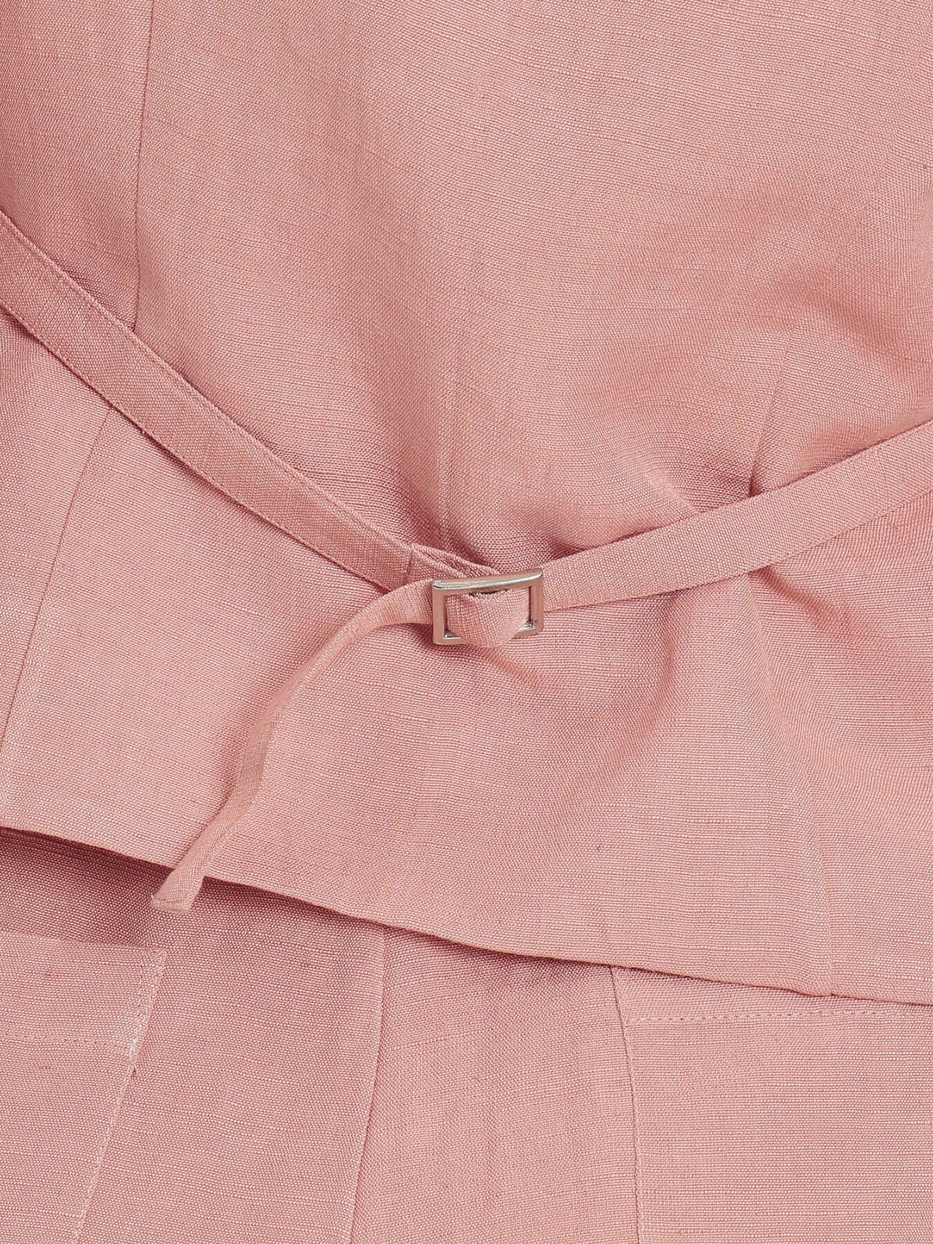 Linen Waistcoat Co-ord - Dusty Pink