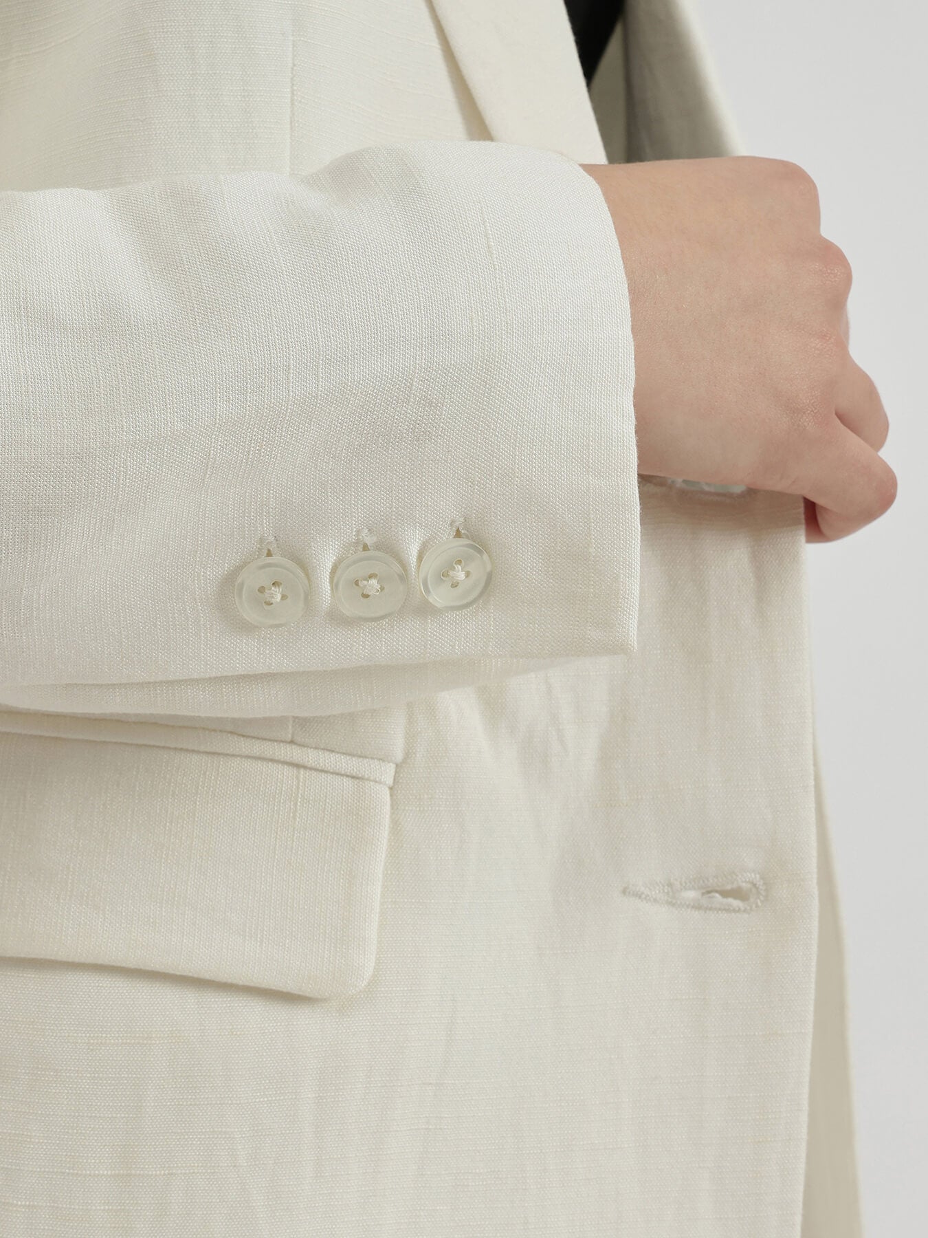 Linen Blazer Co-ord - Off White
