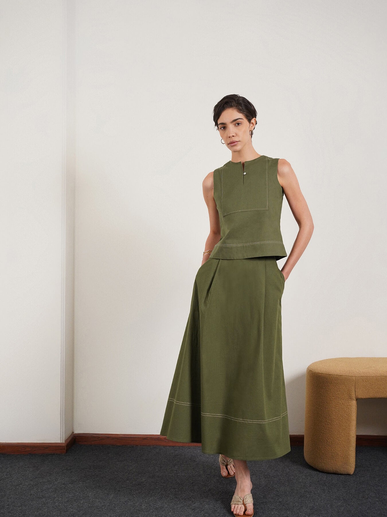 Cotton Coord - Olive