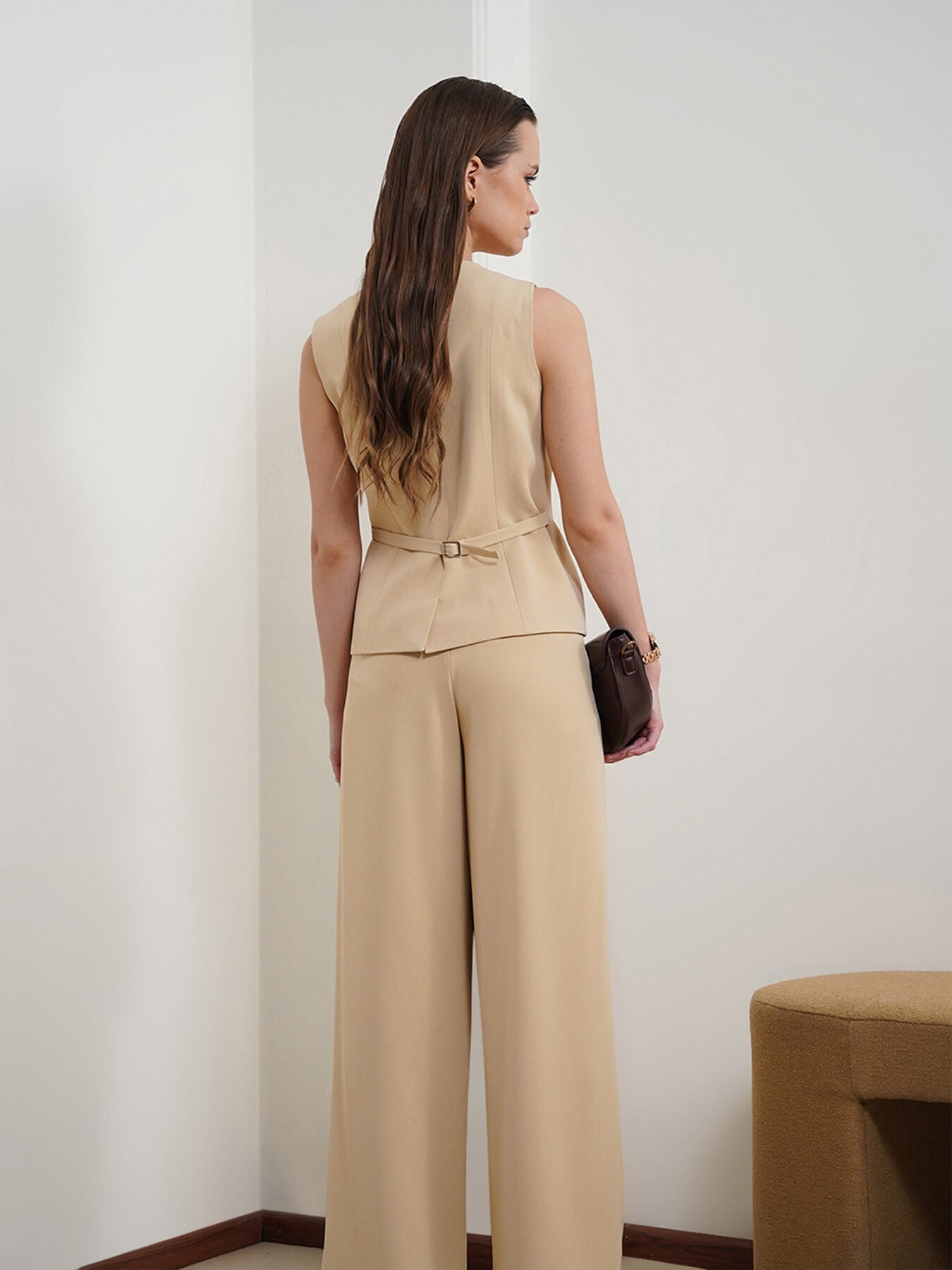 Waistcoat and Trousers Coord - Beige
