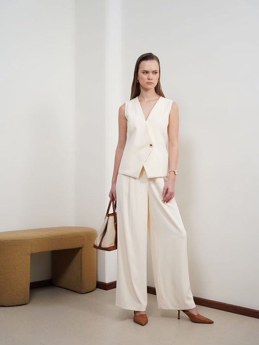 Waistcoat and Trousers Coord - Off White