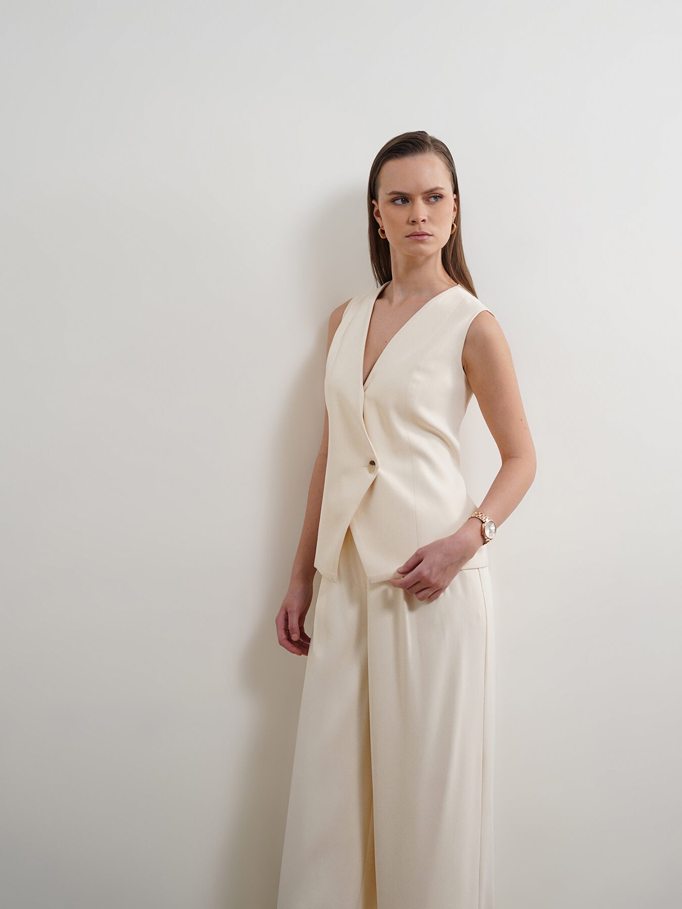 Waistcoat and Trousers Coord - Off White