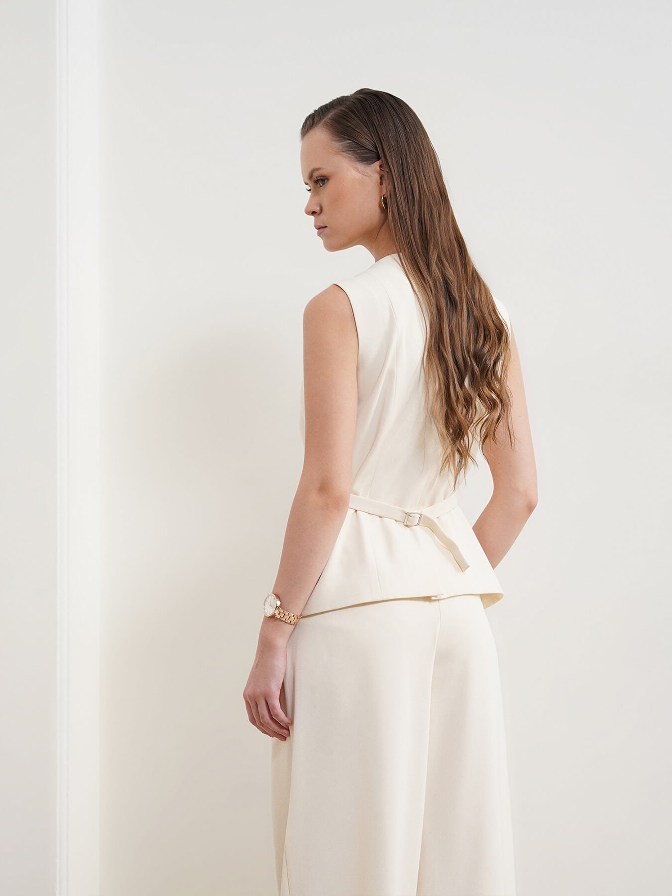 Waistcoat and Trousers Coord - Off White