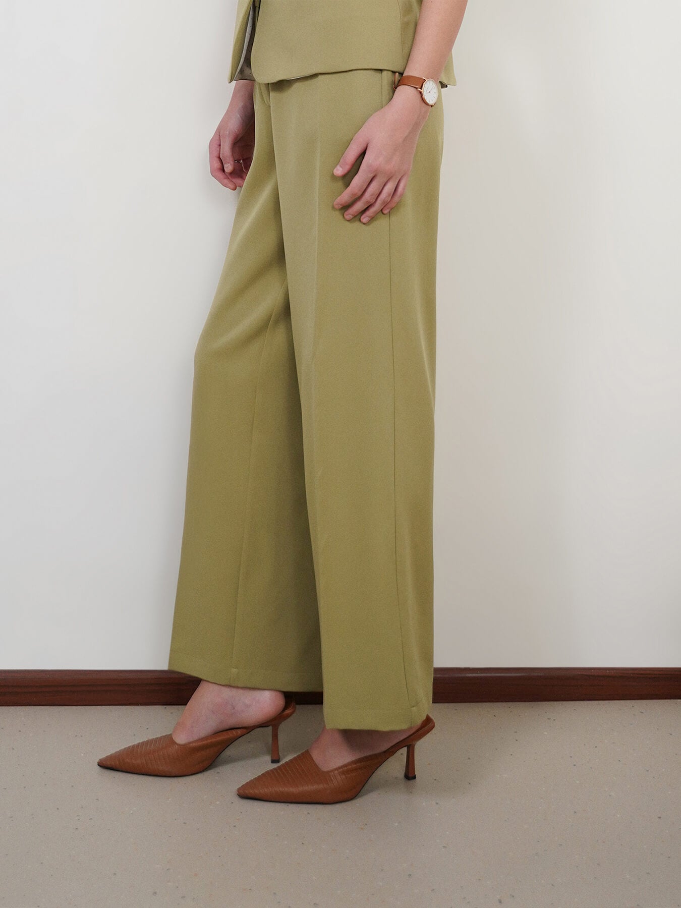 Waistcoat and Trousers Coord - Olive