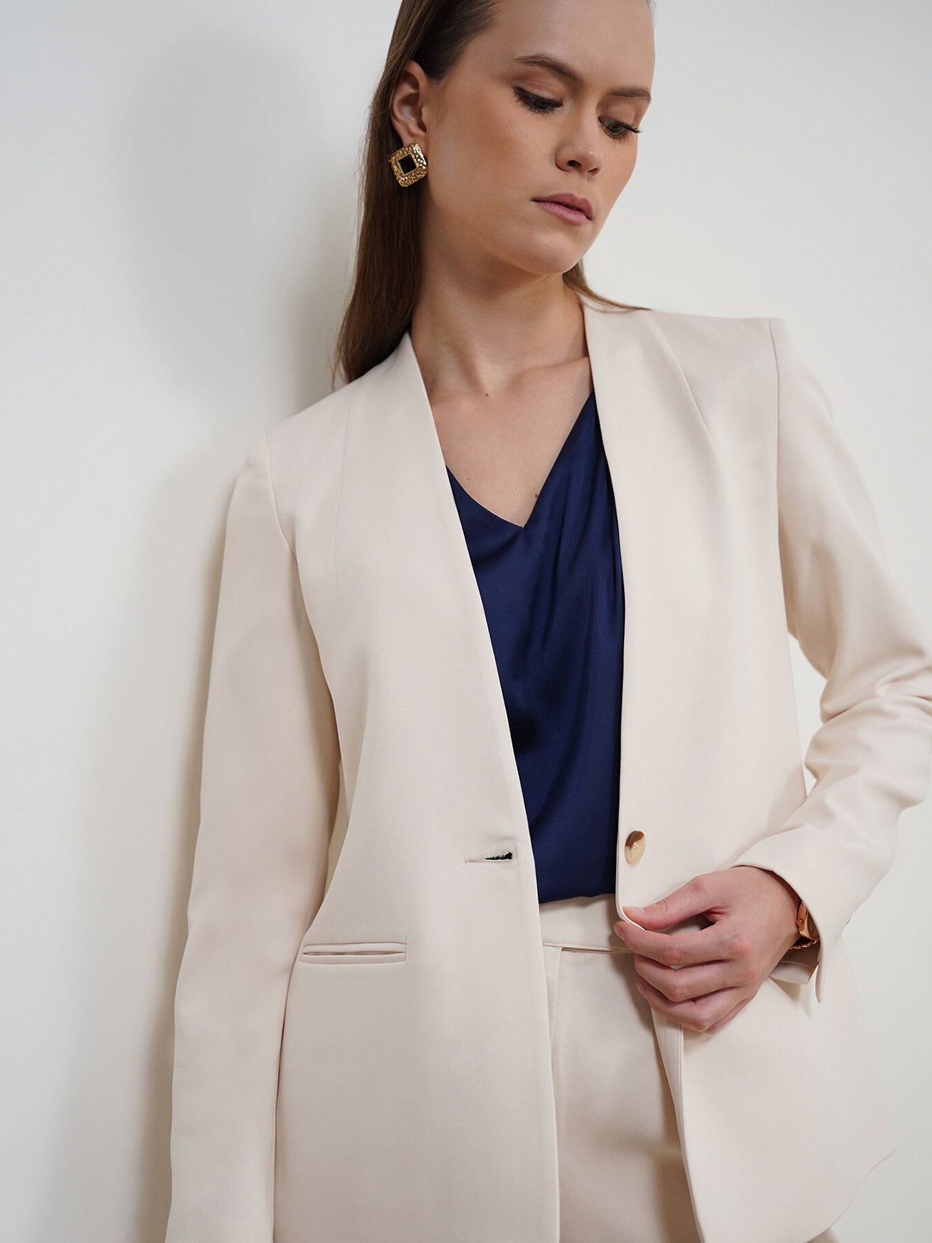 Blazer and Trousers Coord - Off White
