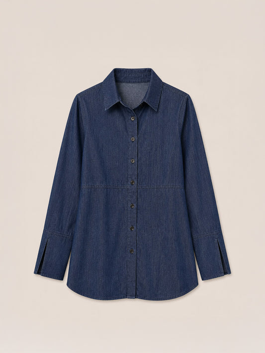 Denim Shirt - Navy Blue