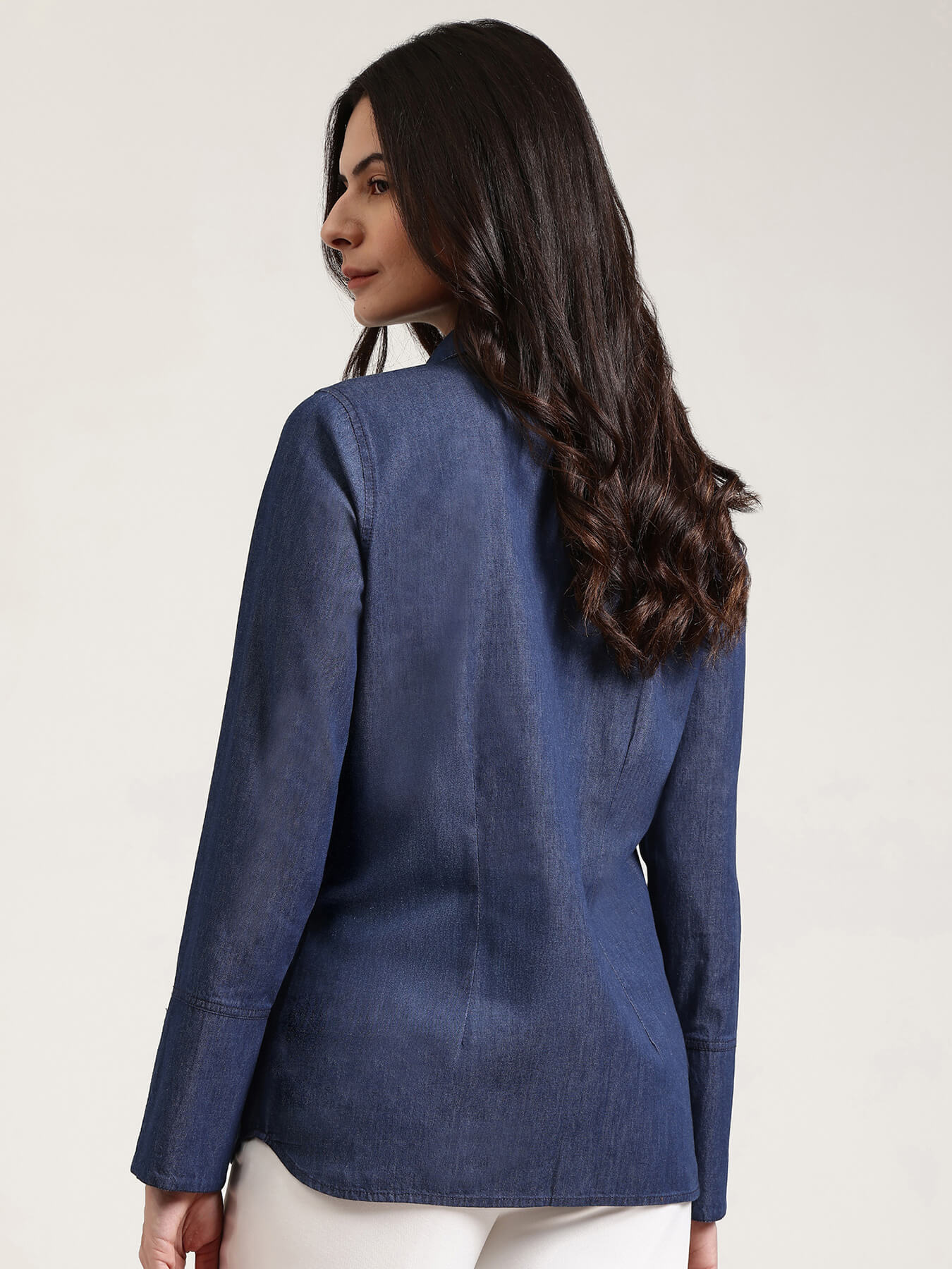 Denim Shirt - Navy Blue