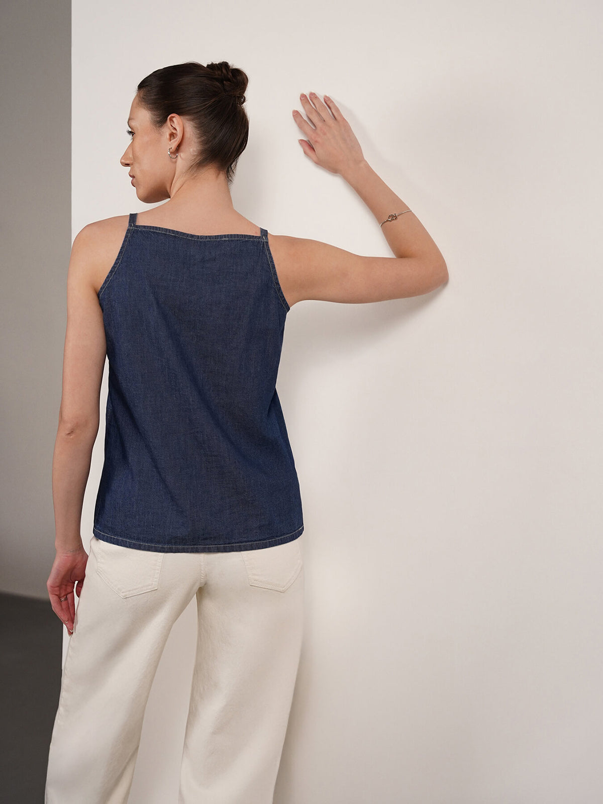 Denim Top - Navy Blue
