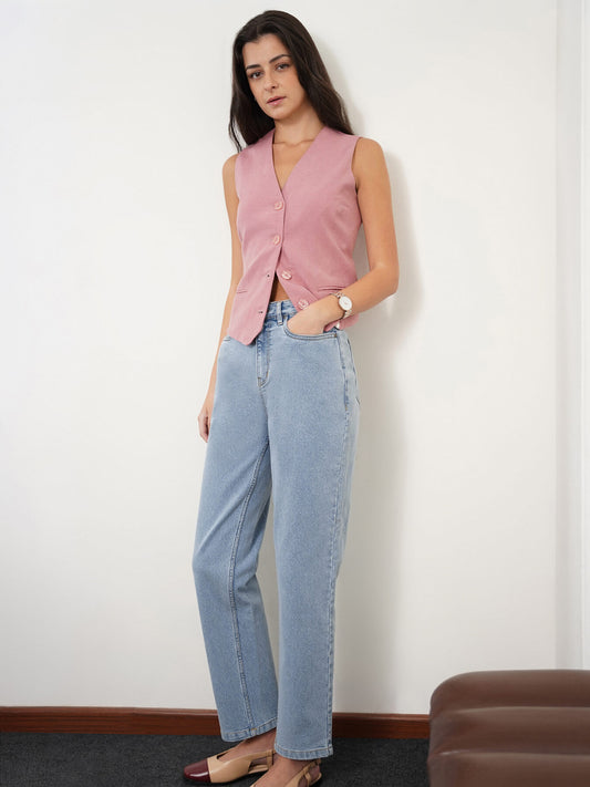 Mom Fit Jeans - Light Blue