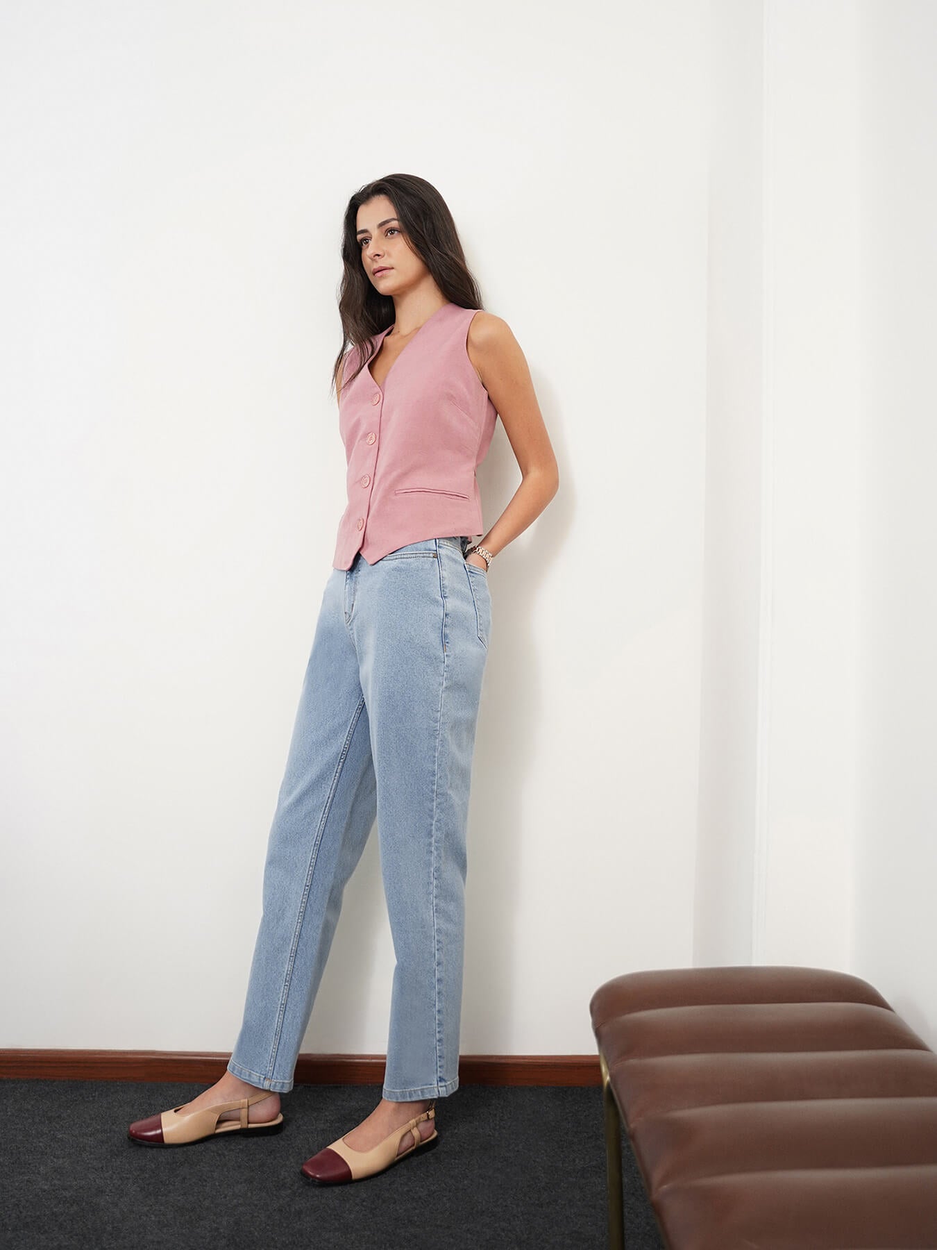 Mom Fit Jeans - Light Blue
