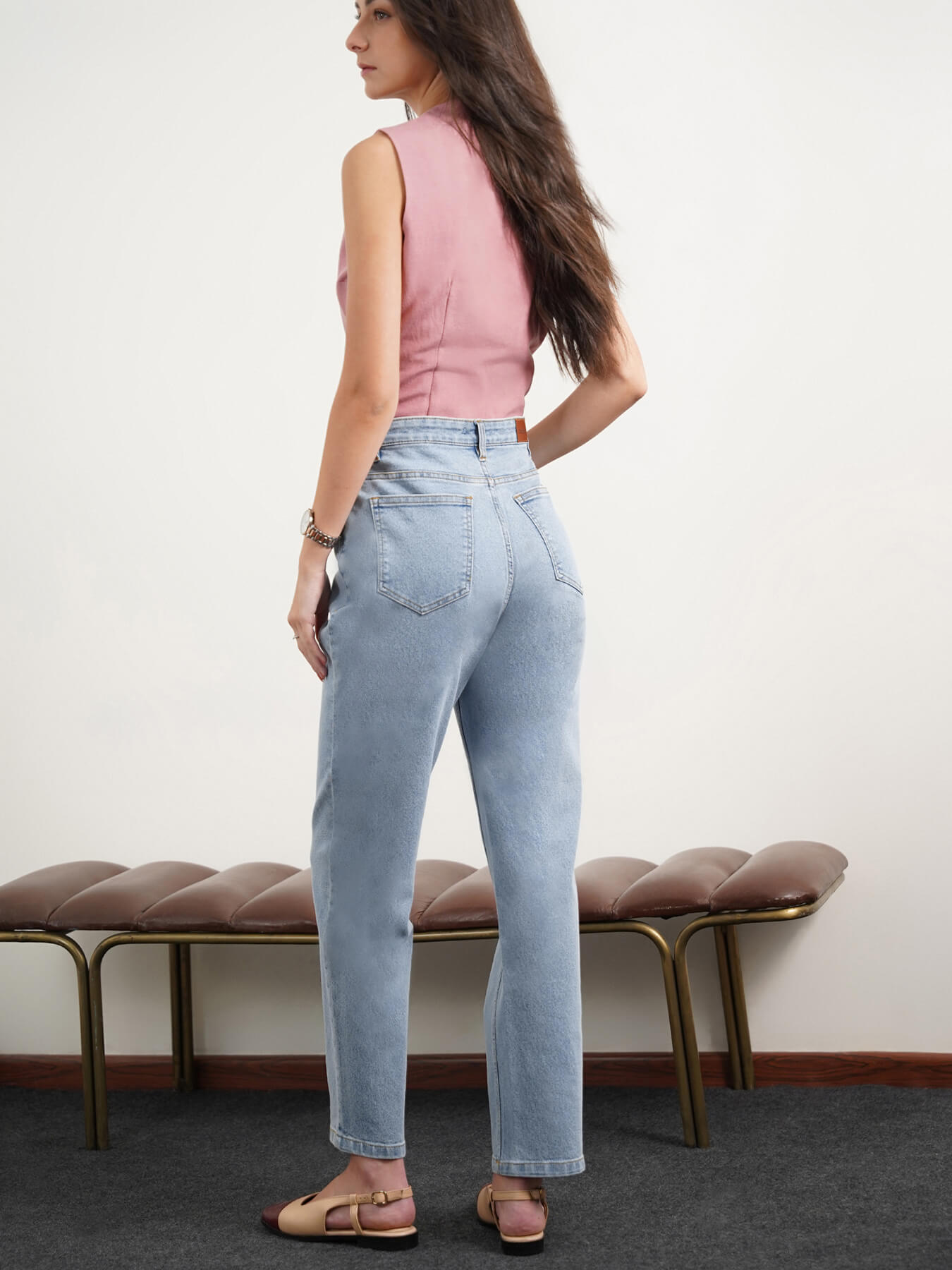 Mom Fit Jeans - Light Blue