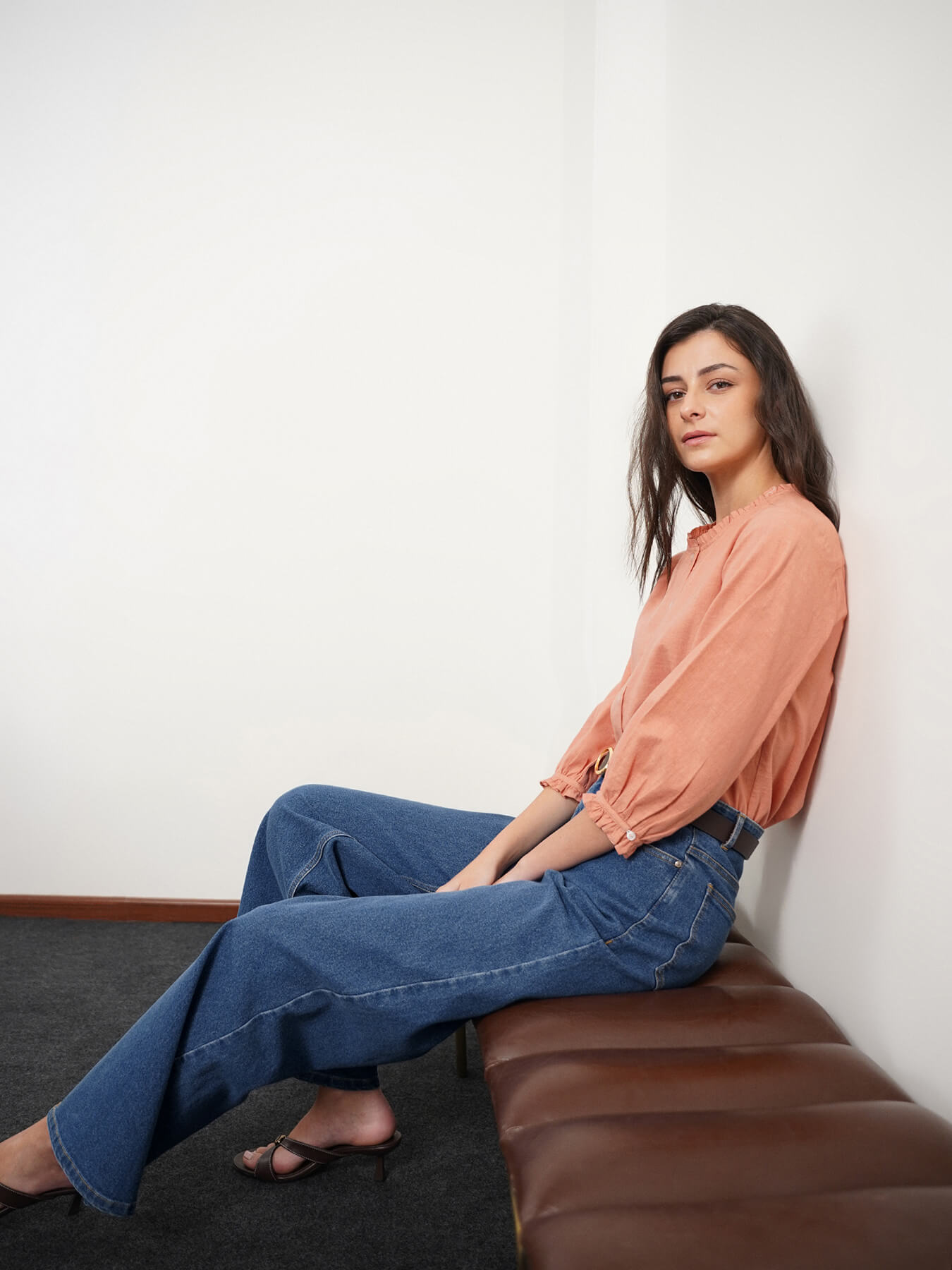Super Wide Leg Jeans - Blue
