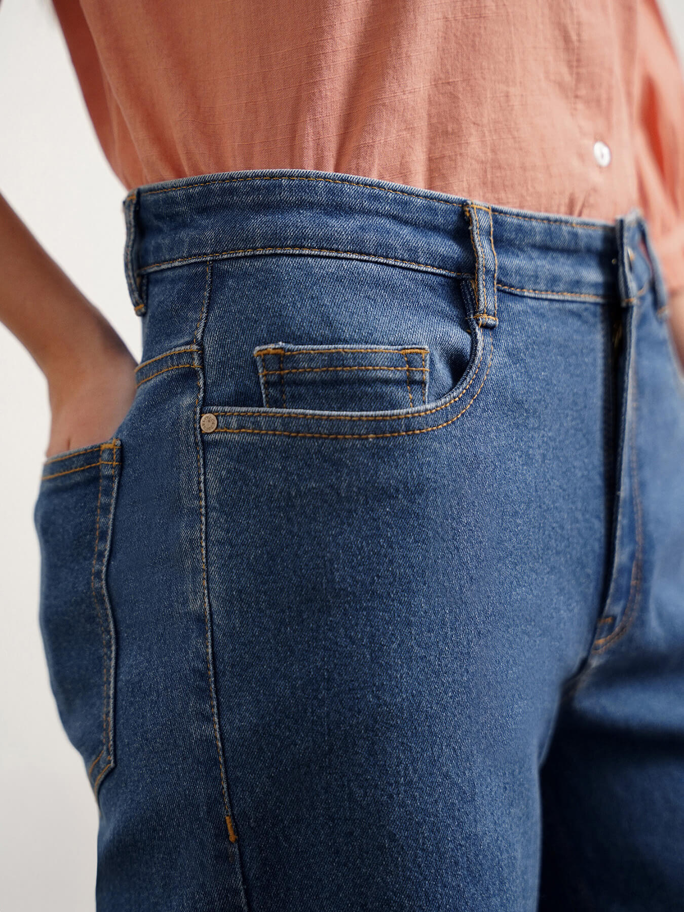 Super Wide Leg Jeans - Blue