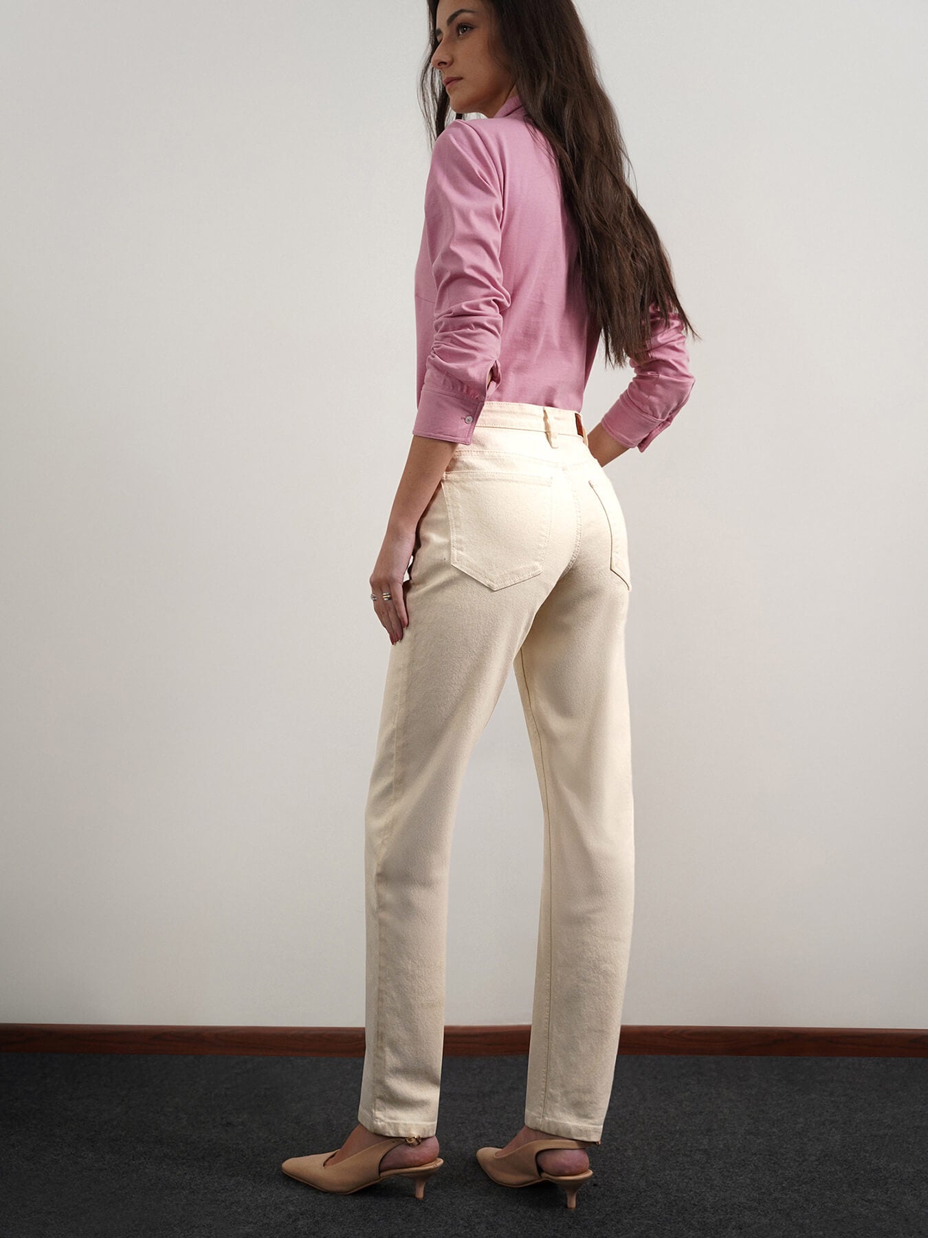 Mom Fit Jeans - Off White