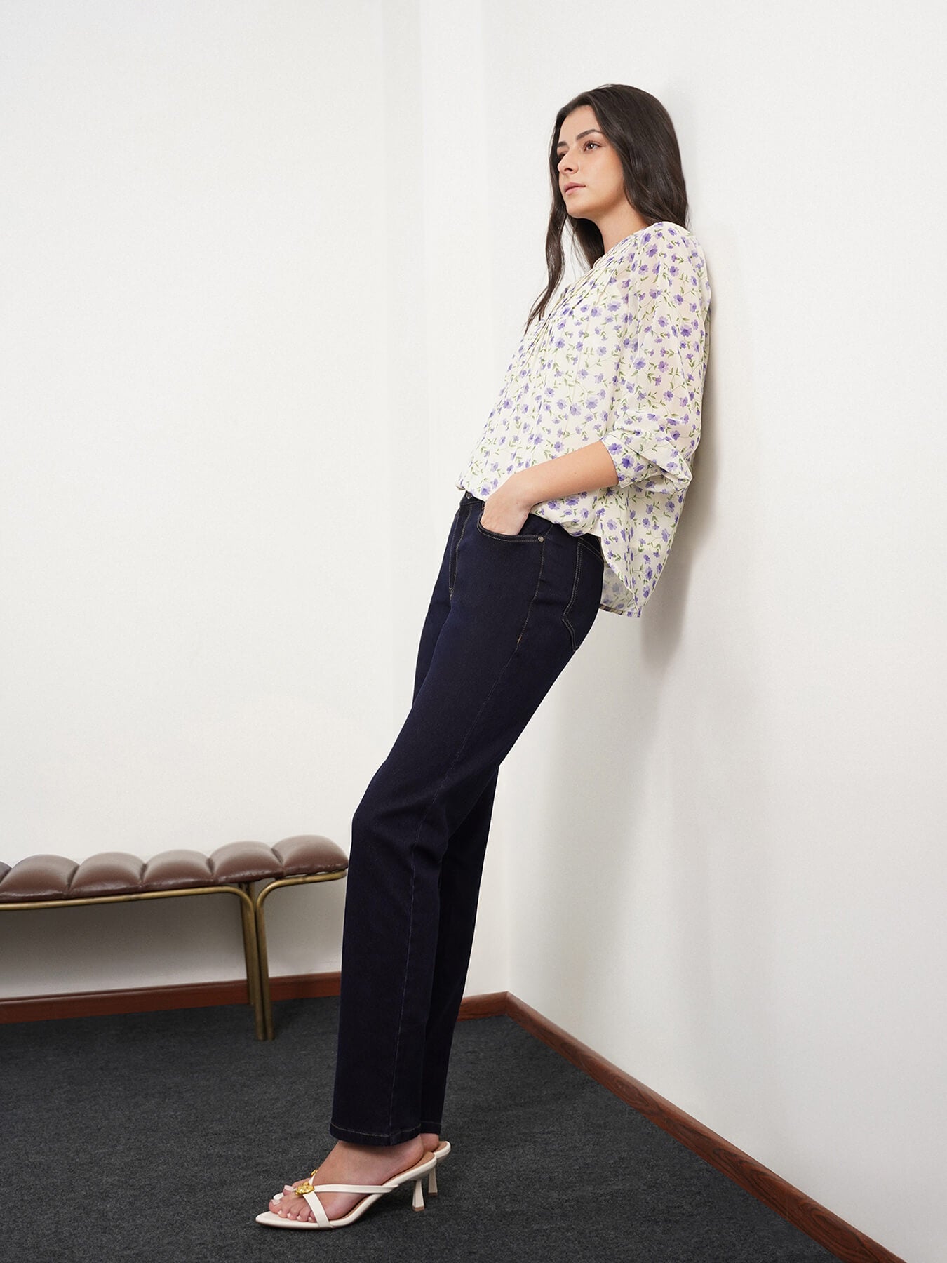 Straight Fit Jeans - Dark Blue
