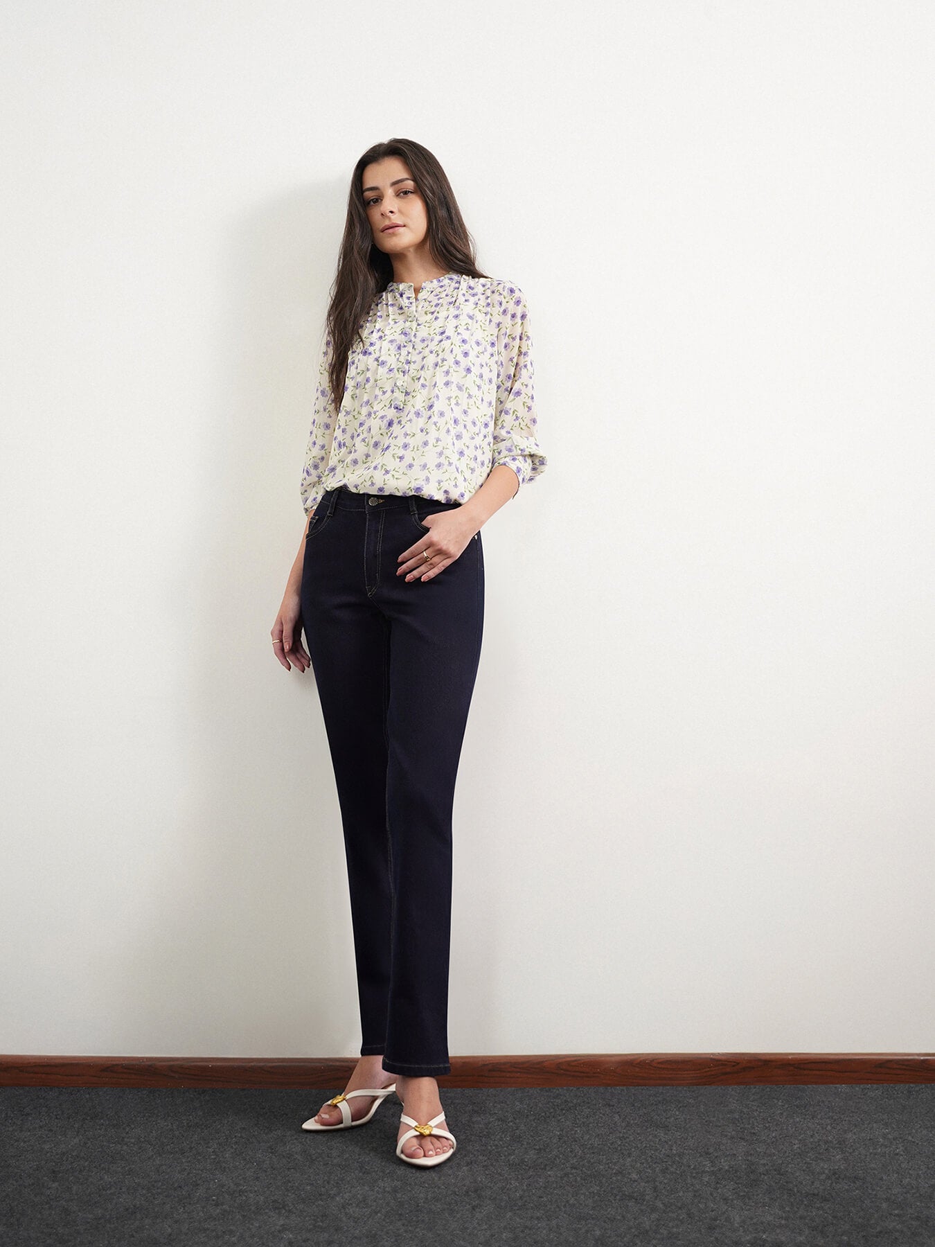 Straight Fit Jeans - Dark Blue