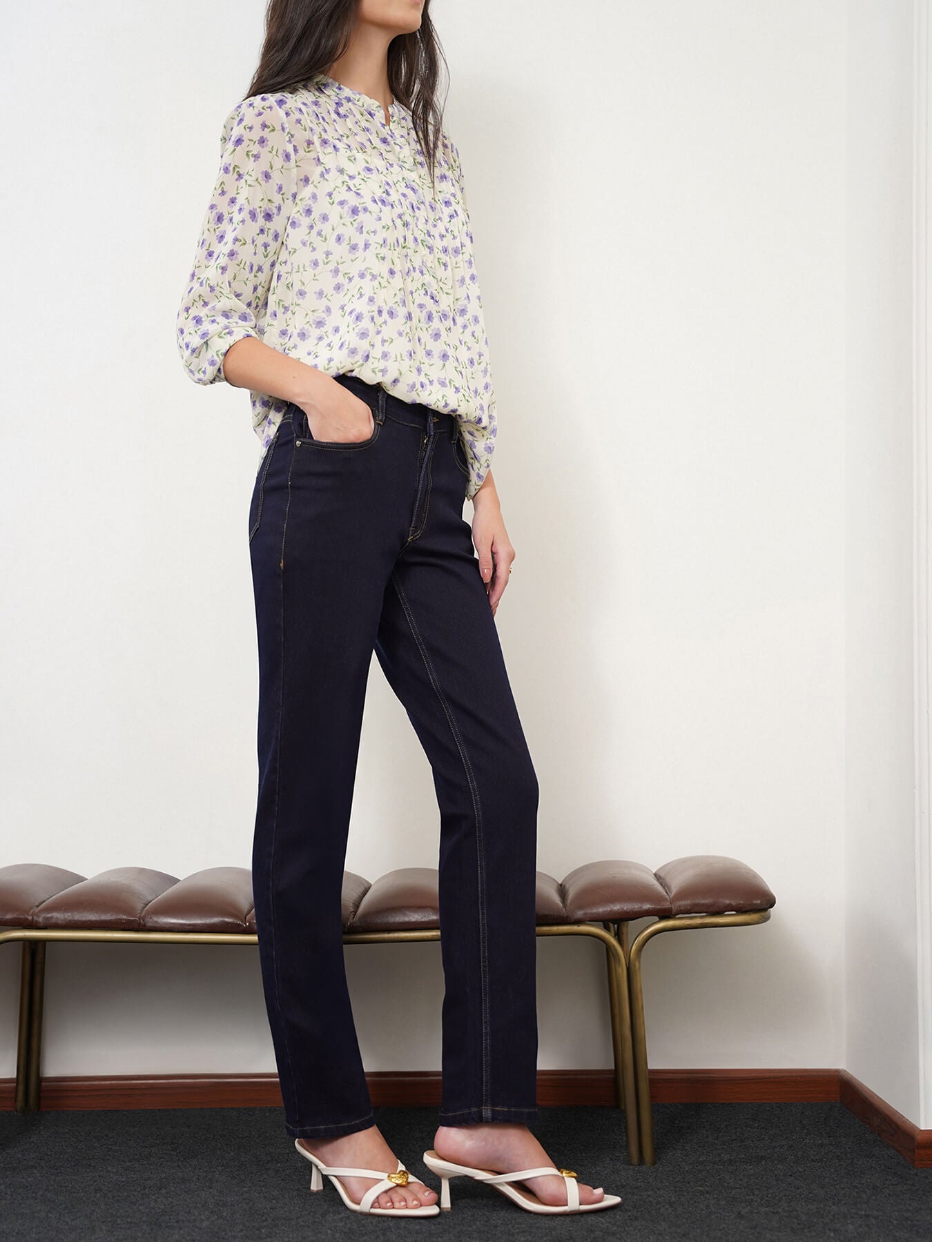 Straight Fit Jeans - Dark Blue