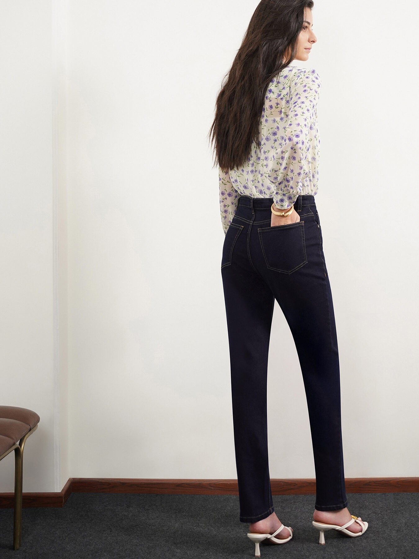 Straight Fit Jeans - Dark Blue