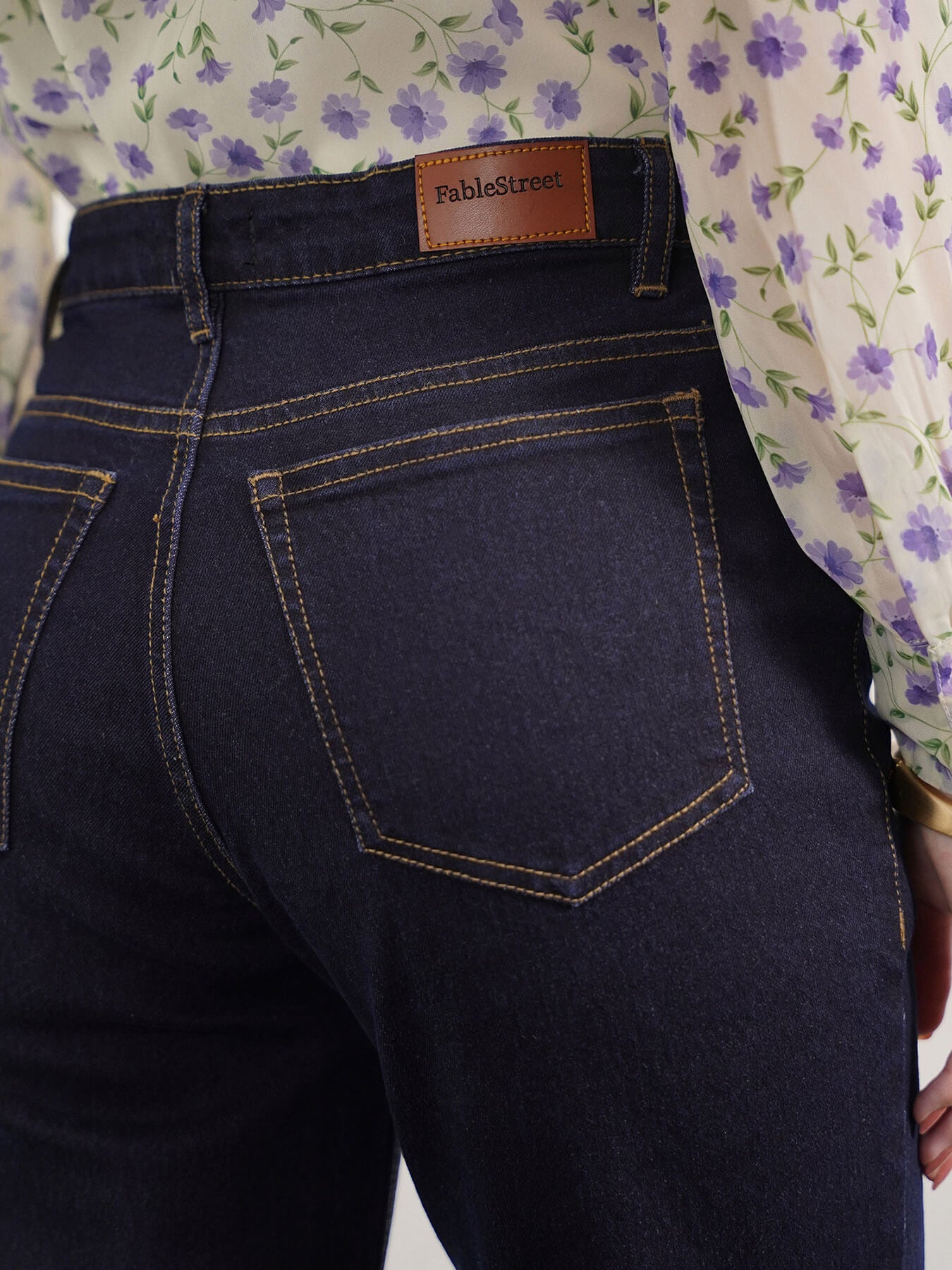 Straight Fit Jeans - Dark Blue