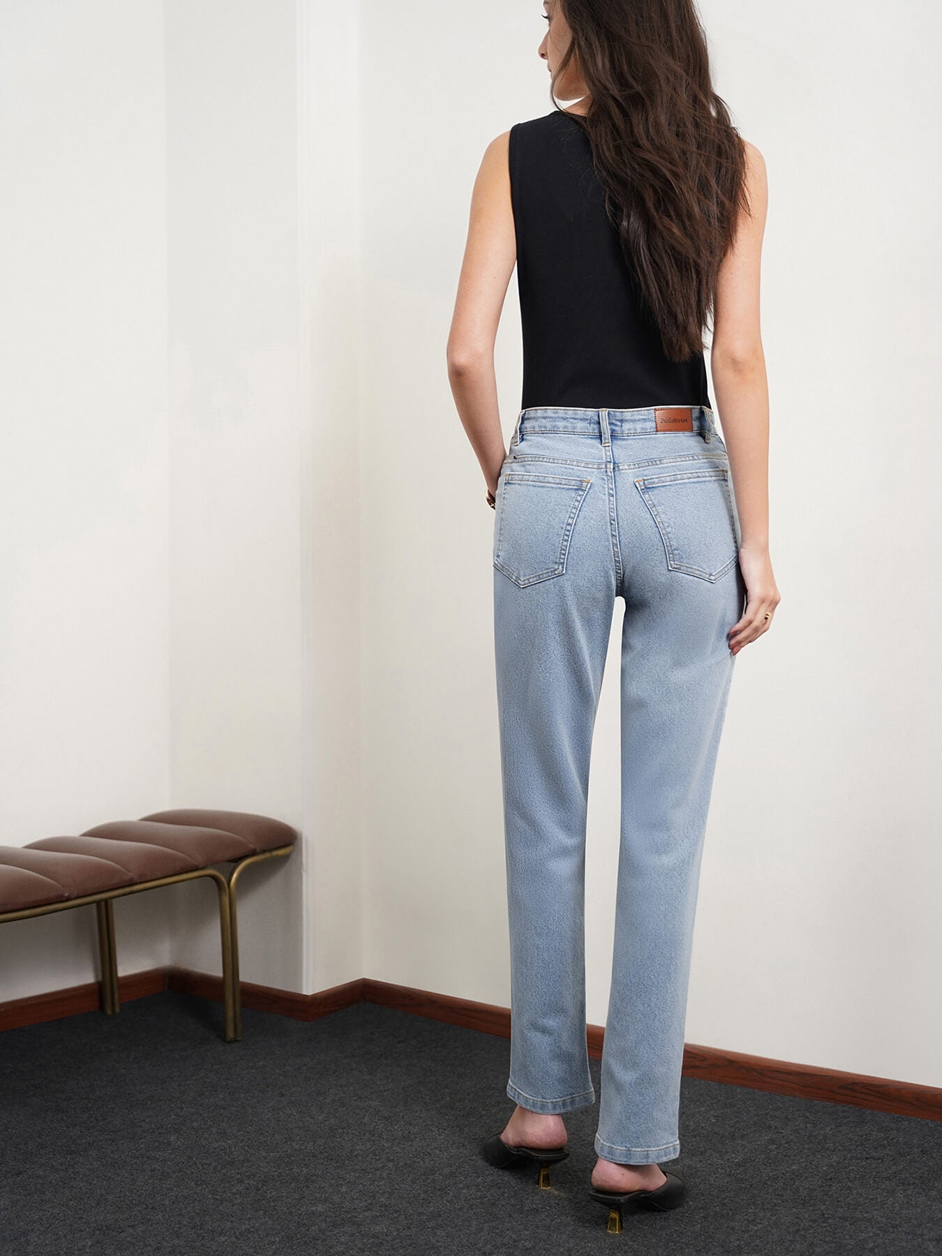 Straight Fit Jeans - Ice Blue