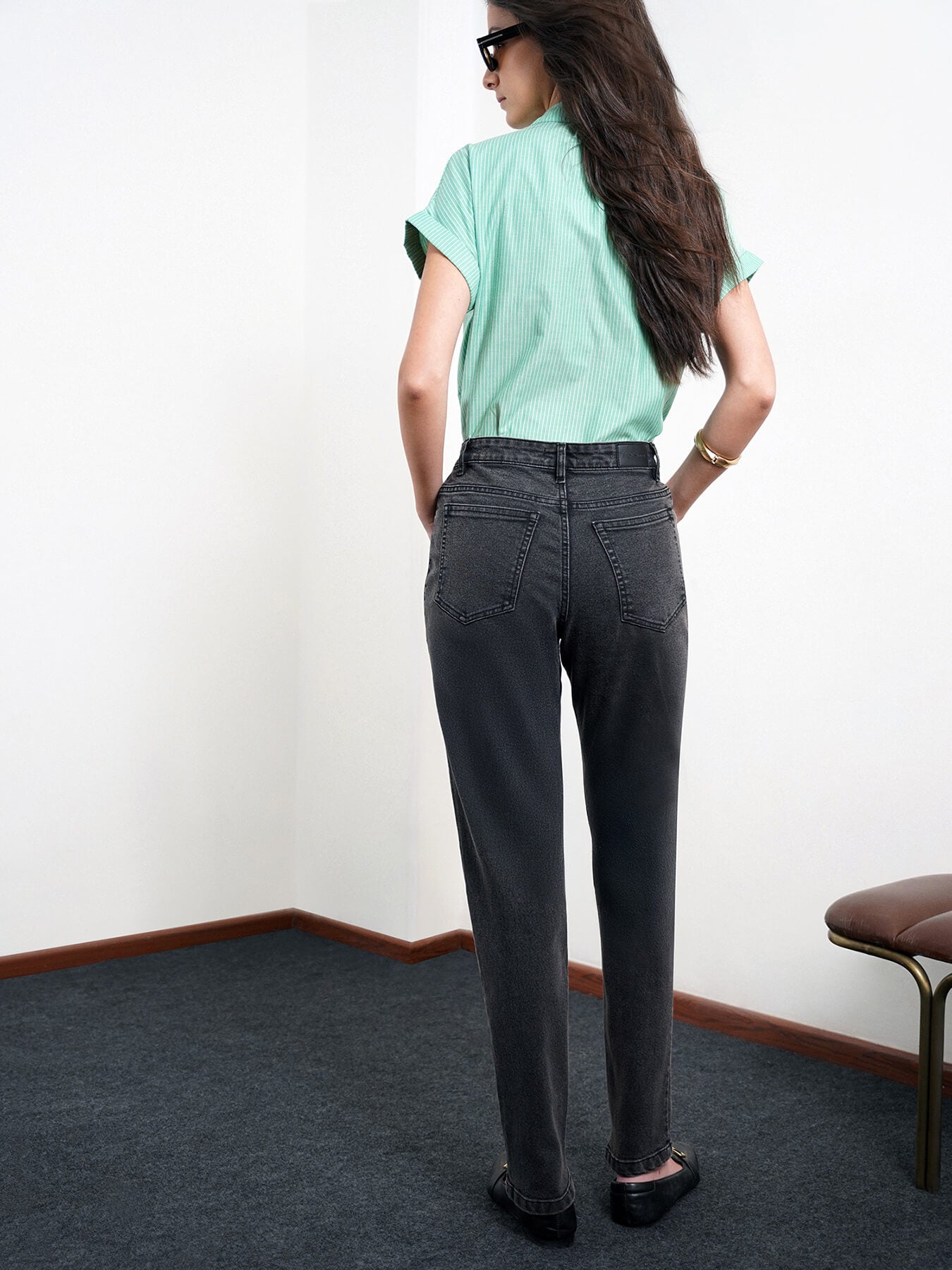 Straight Fit Jeans - Dark Grey