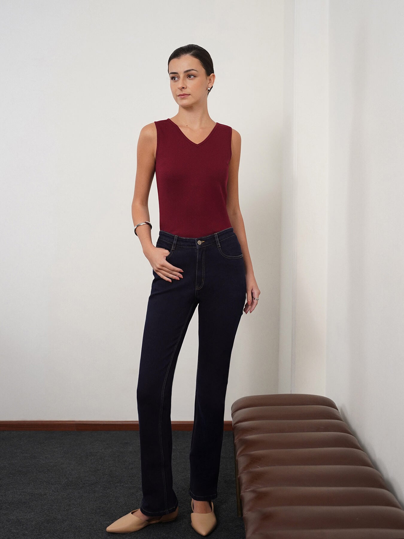 Bootcut Jeans - Dark Blue