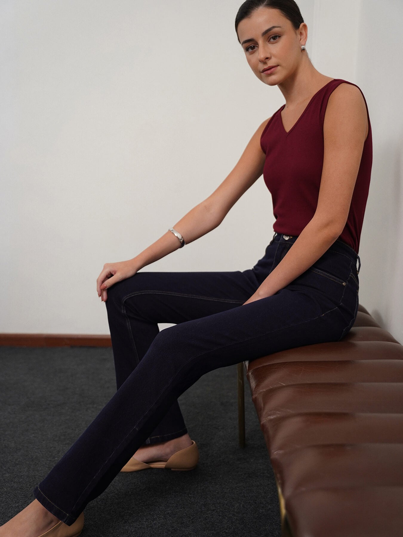 Bootcut Jeans - Dark Blue