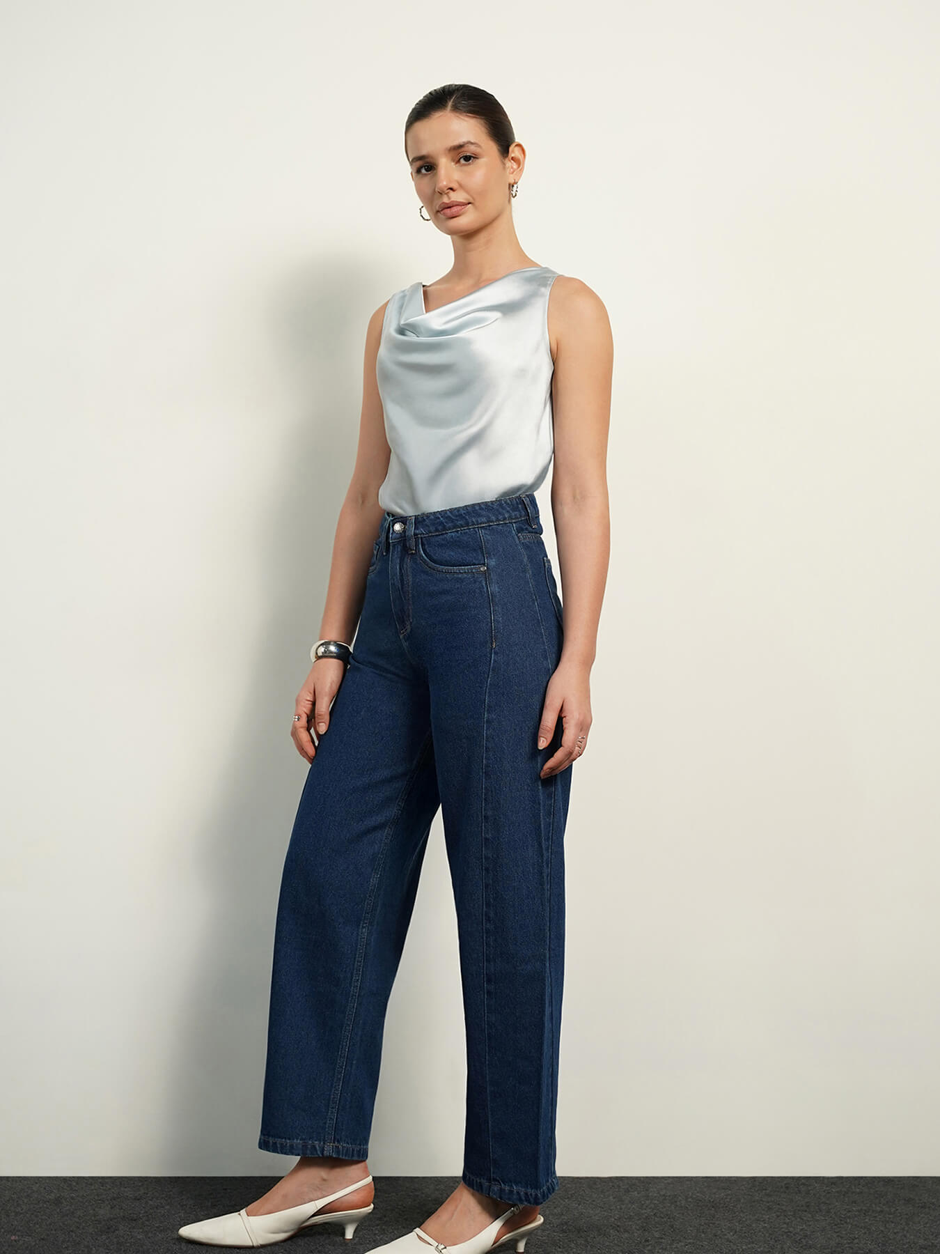 Barrel Jeans - Dark Blue