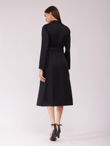 A-line Shirt Dress - Black