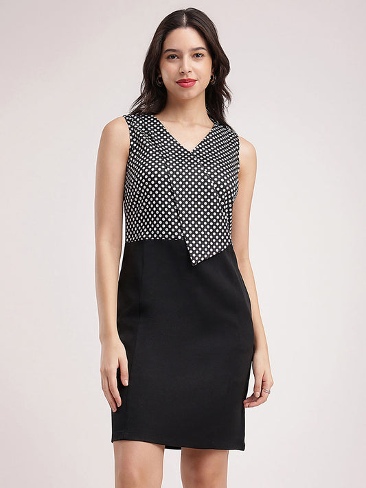Polka Dot Dress - Black