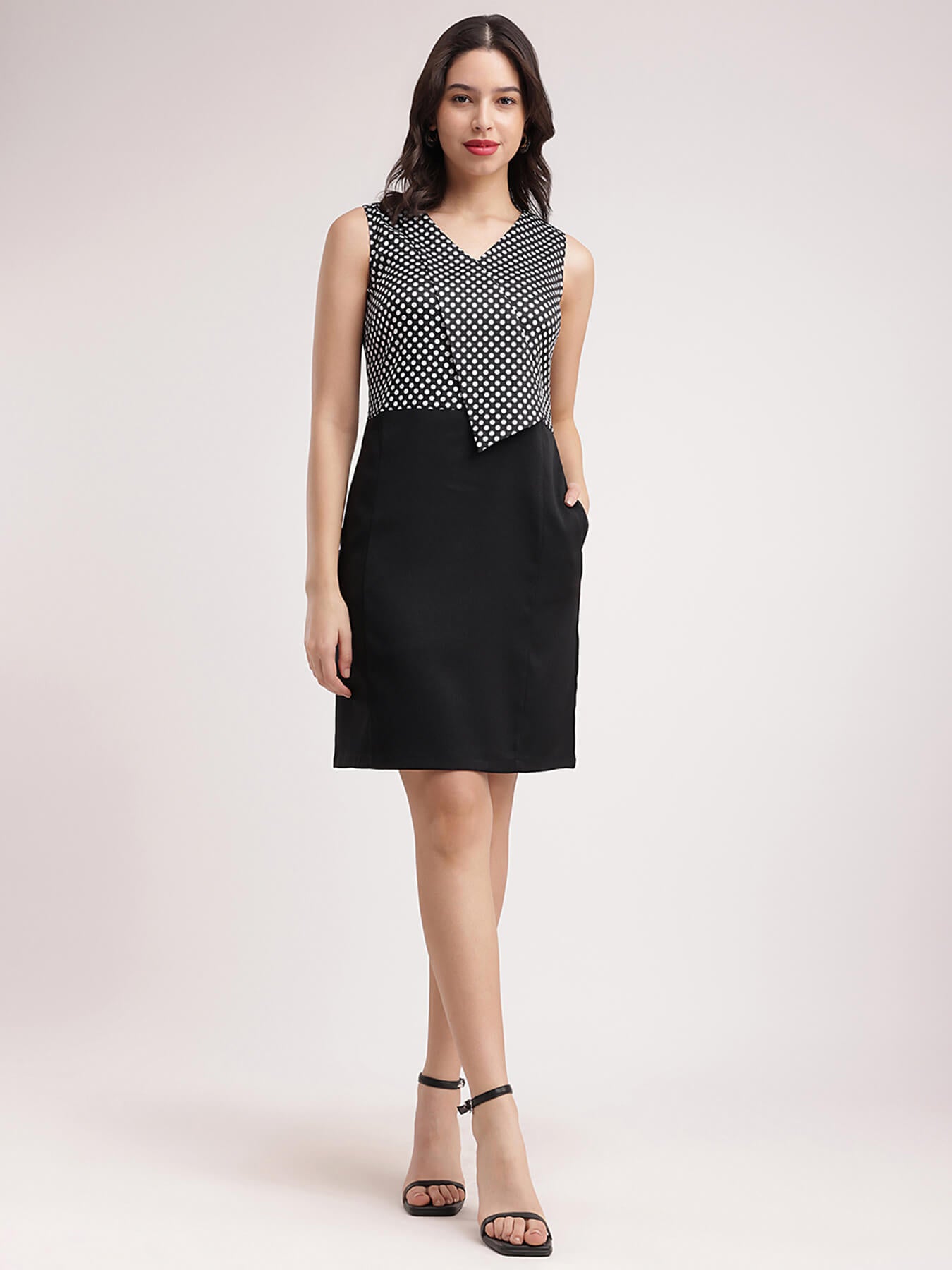 Polka Dot Dress - Black
