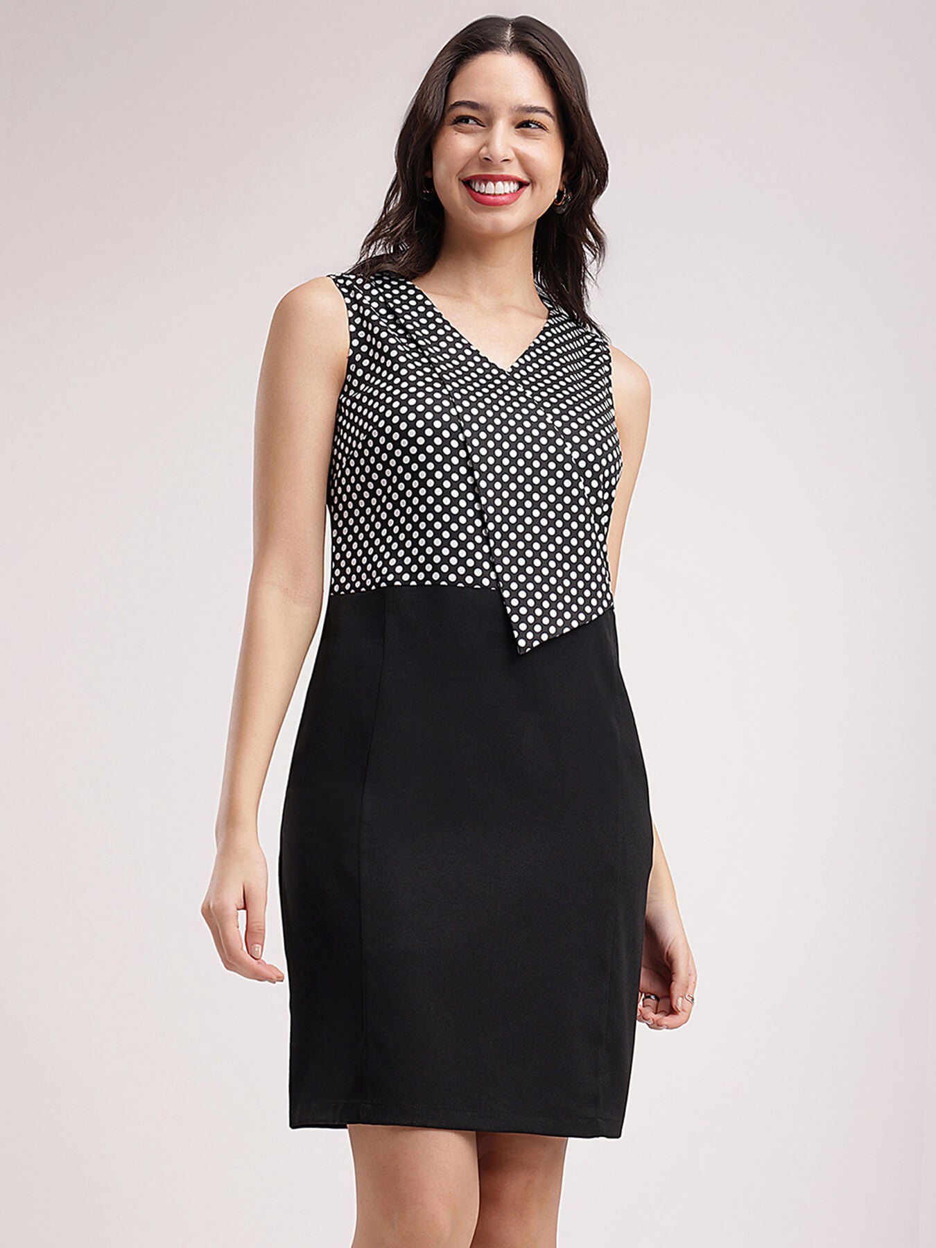 Polka Dot Dress - Black