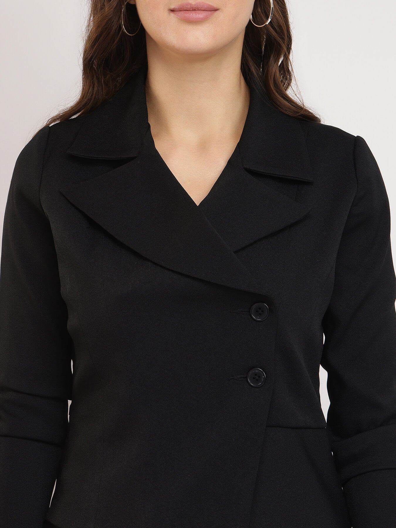 A-line Jacket Dress - Black